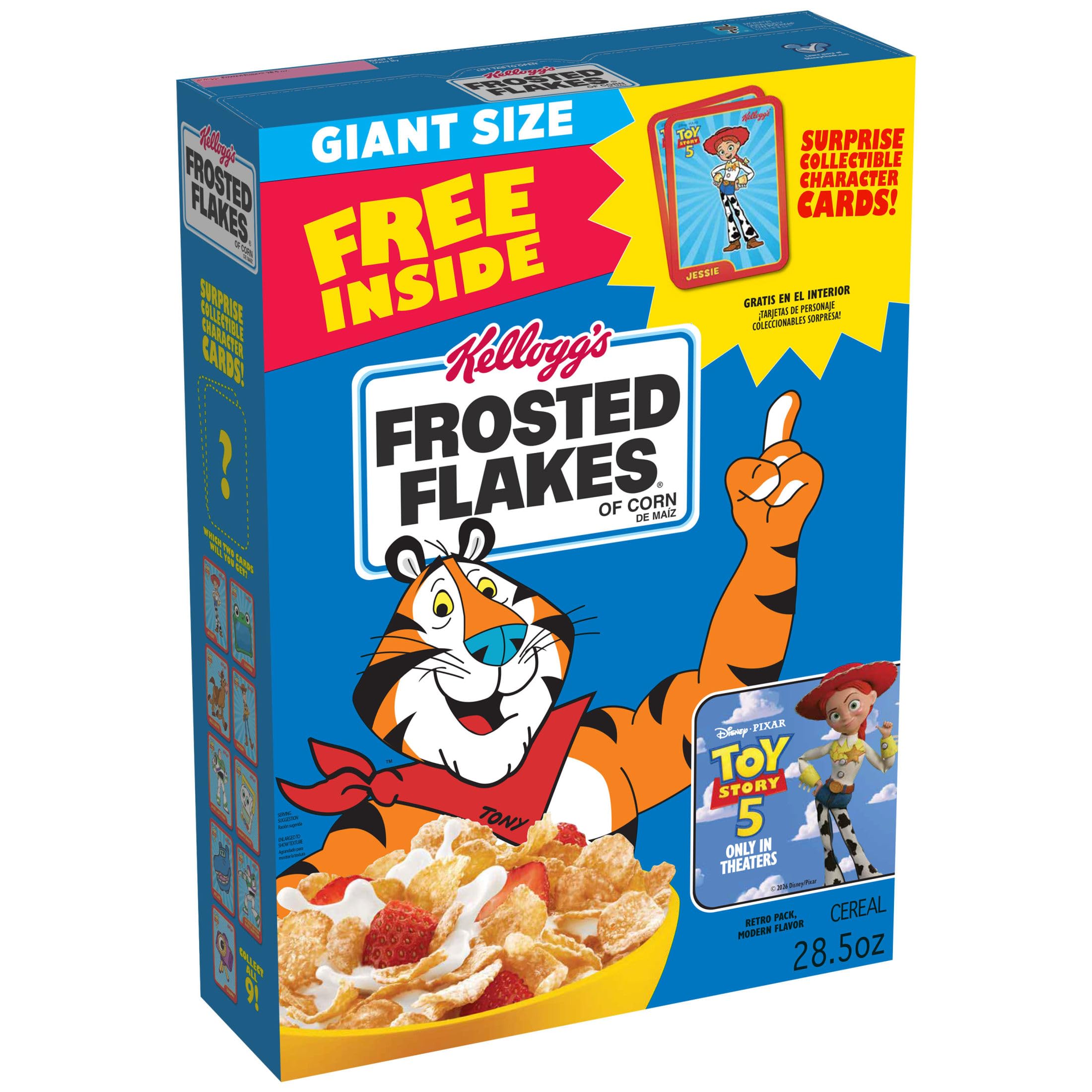 Amazon.com : Kellogg's Frosted Flakes Breakfast Cereal, Fat Free